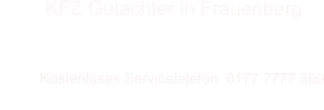 Pichler KFZ Sachverstndige in Euskirchen      Kostenloses Servicetelefon  0177 7777 500        KFZ Gutachter in Frauenberg